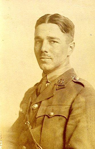 Wilfred Owen in uniform, c. 1916 — the only verified portrait